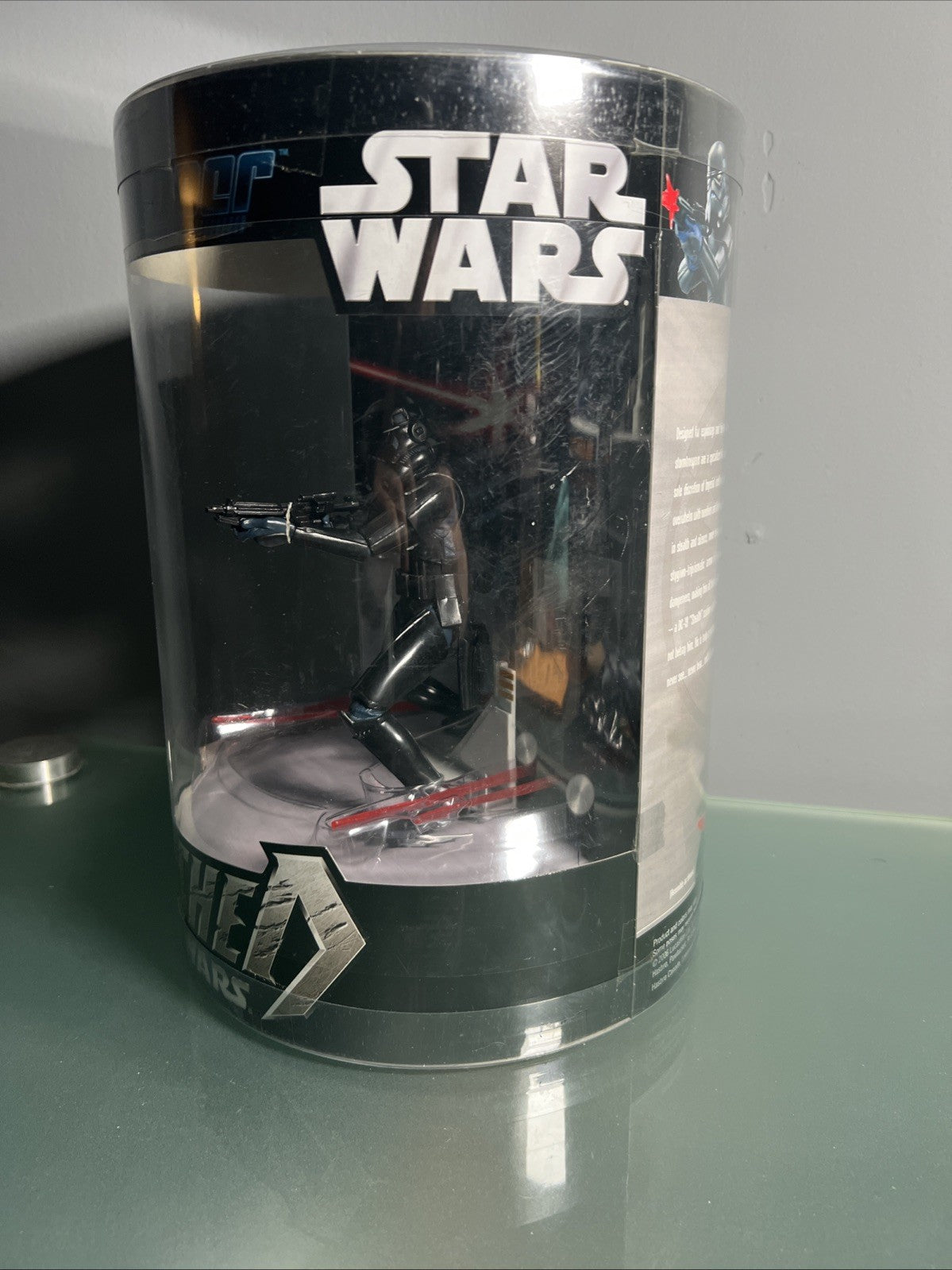2006 Hasbro Star Wars Unleashed Shadow Stormtrooper Action Figure