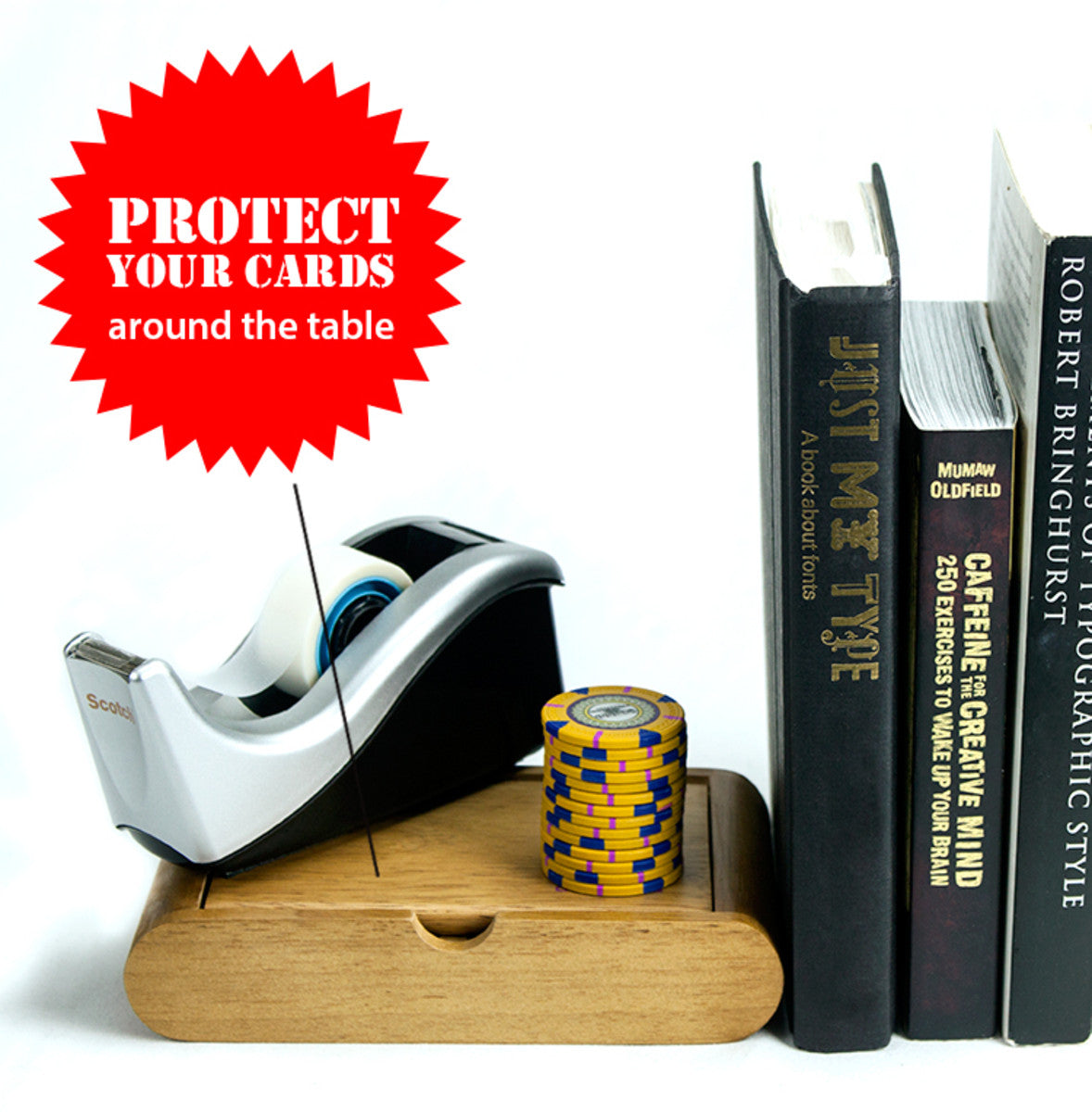 Copag Wooden Card Storage Box for Poker and Bridge Cards