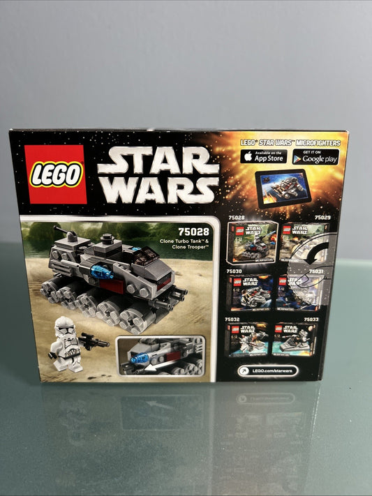 Lego Star Wars Microfighters Clone Turbo Tank Set 75028 Brand New Factory Sealed