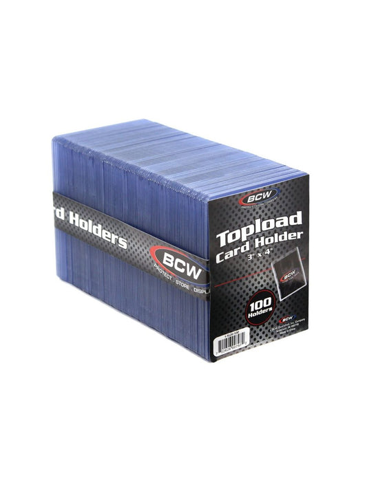 BCW 3x4 Topload Card Holder - Standard (100 CT. Pack)