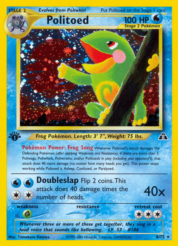 Politoed (8/75) [Neo Discovery 1st Edition]