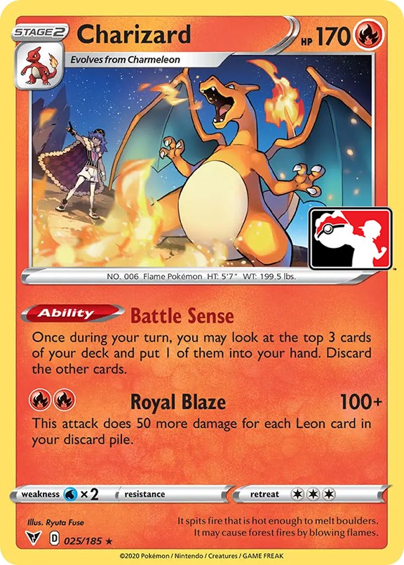 Charizard (025/185) [Prize Pack Series One]