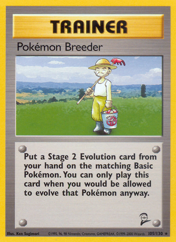 Pokemon Breeder (105/130) [Base Set 2]