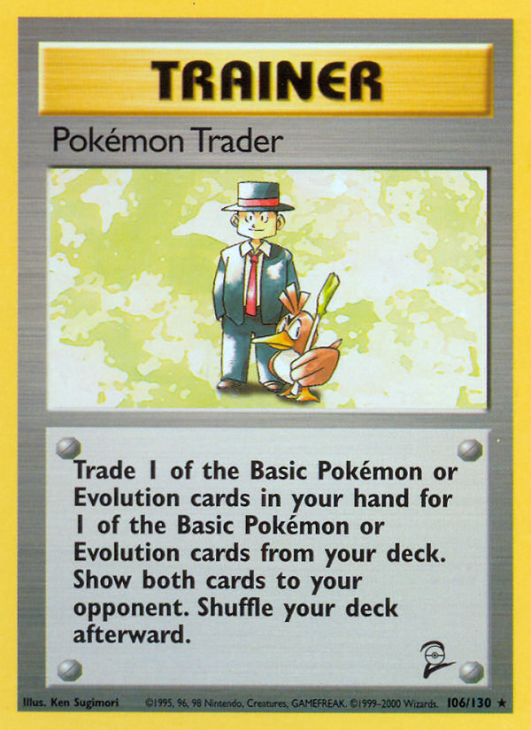 Pokemon Trader (106/130) [Base Set 2]