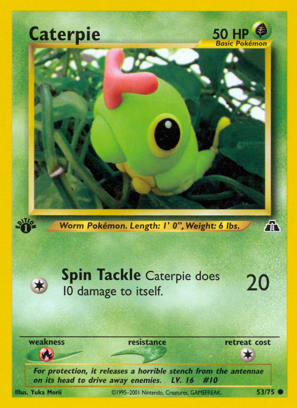 Caterpie (53/75) [Neo Discovery 1st Edition]