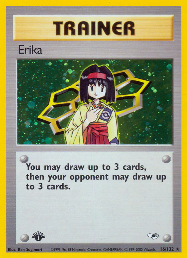 Erika (16/132) [Gym Heroes 1st Edition]