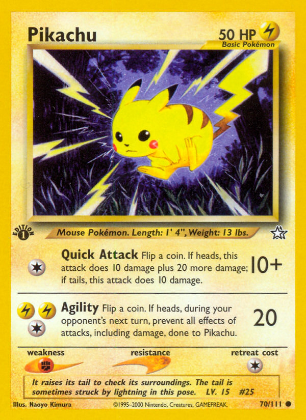 Pikachu (70/111) [Neo Genesis 1st Edition]