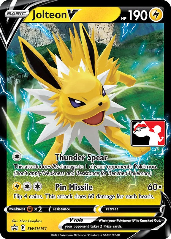 Jolteon V (SWSH151) [Prize Pack Series One]