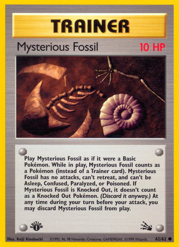 Mysterious Fossil (62/62) [Fossil 1st Edition]
