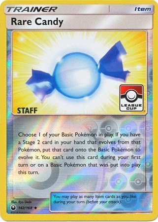 Rare Candy (142/168) (League Promo Staff) [Sun & Moon: Celestial Storm]