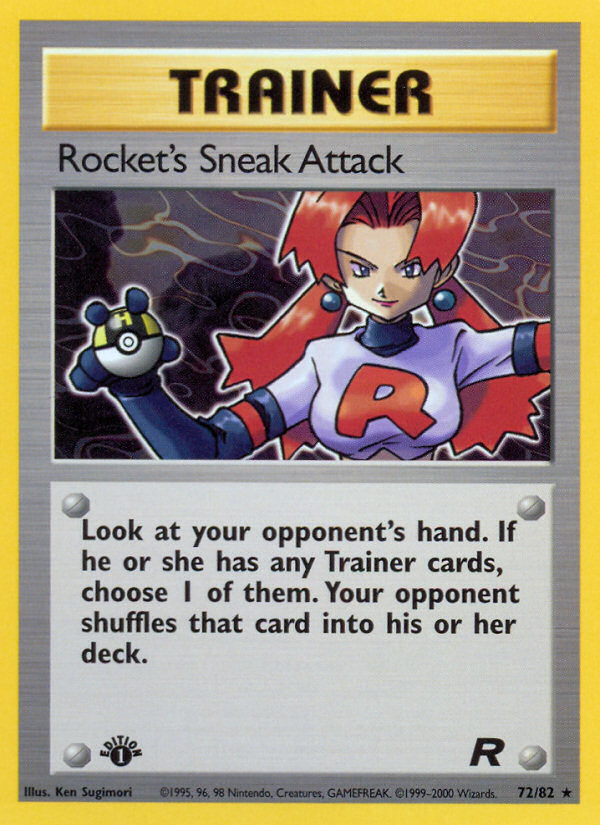 Rocket's Sneak Attack (72/82) [Team Rocket 1st Edition]