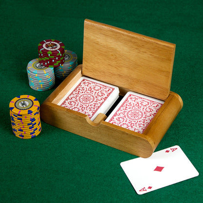 Copag Wooden Card Storage Box for Poker and Bridge Cards
