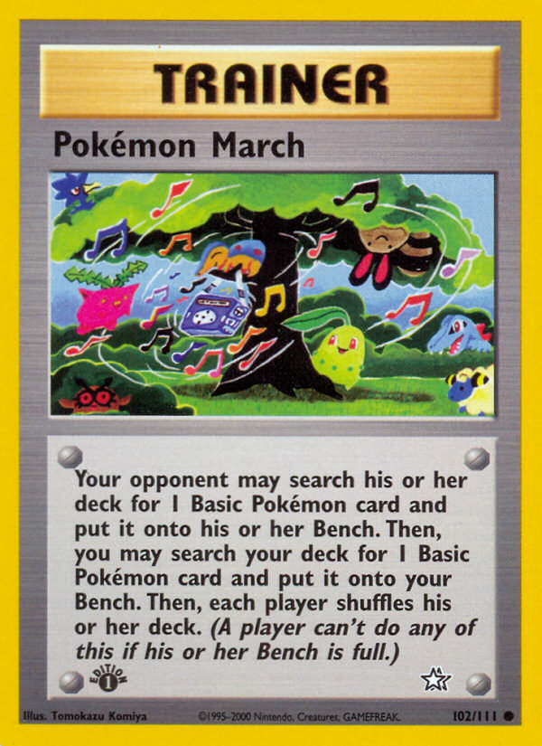 Pokemon March (102/111) [Neo Genesis 1st Edition]