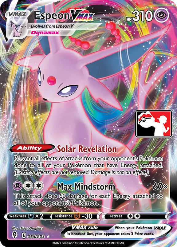 Espeon VMAX (065/203) [Prize Pack Series One]