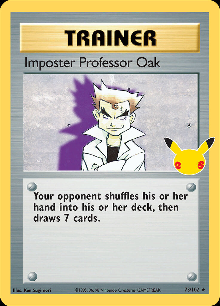 Imposter Professor Oak (73/102) [Celebrations: 25th Anniversary - Classic Collection]